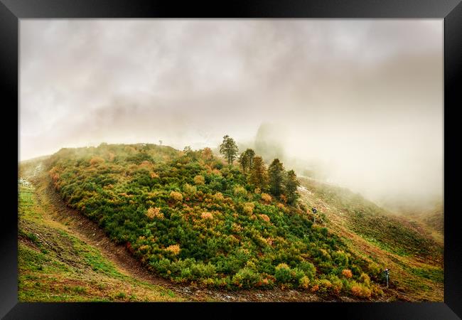 Autumn valley in the cloud Framed Print by Svetlana Korneliuk