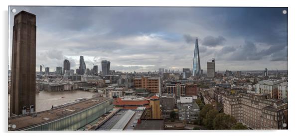 Panoramic high angle view of the London Skyline Acrylic by George Cairns