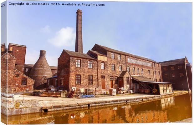 Middleport pottery factory, Stoke-on-Trent, Staffs Canvas Print by John Keates