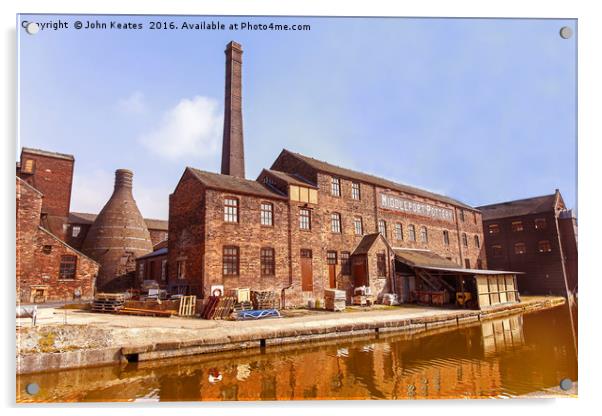 Middleport pottery factory, Stoke-on-Trent, Staffs Acrylic by John Keates