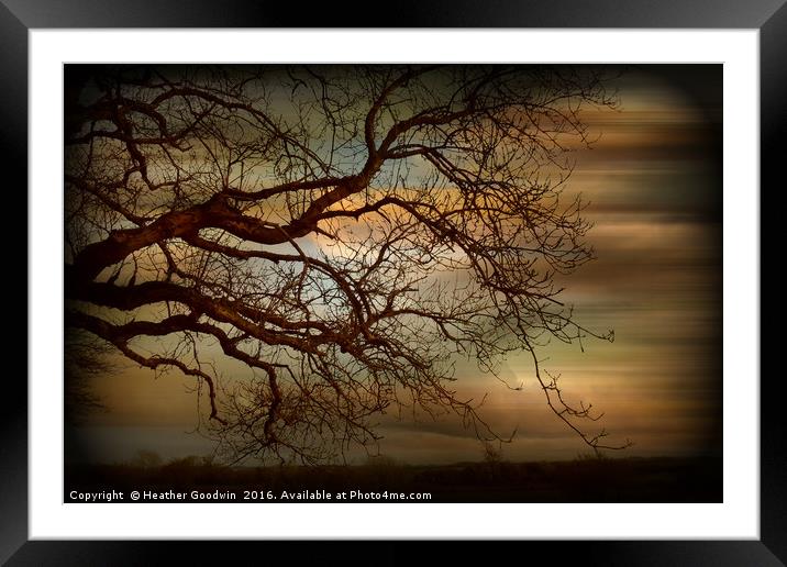 Storm Brew - Blagdon. Framed Mounted Print by Heather Goodwin
