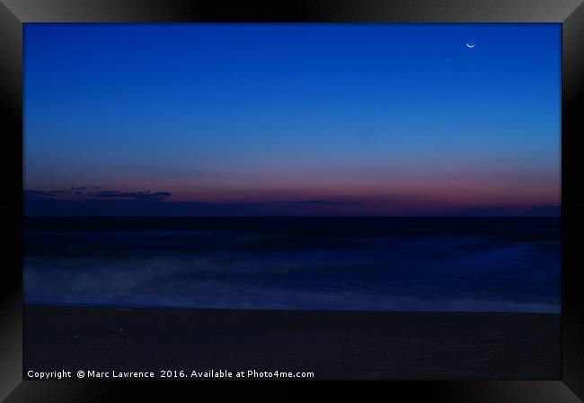 Dawns light in blue Framed Print by Marc Lawrence