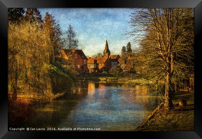 Whitchurch on Thames Framed Print by Ian Lewis