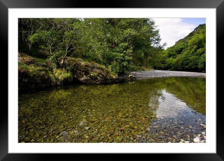 The River Derwent Lake District Framed Mounted Print by Jacqi Elmslie