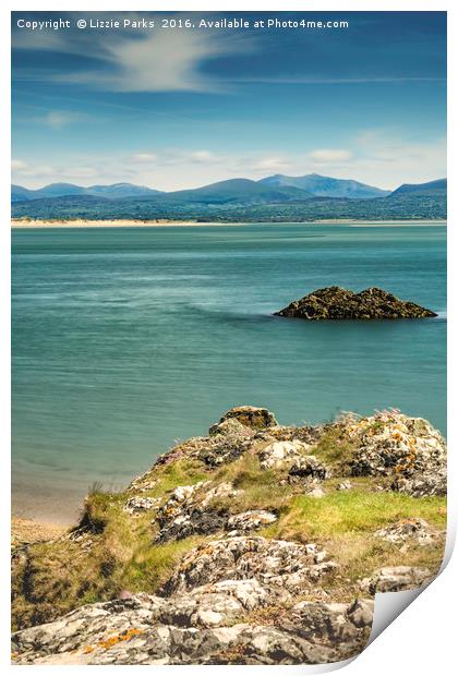 Over the Straits from Llandwynn Island Print by E J T Photography