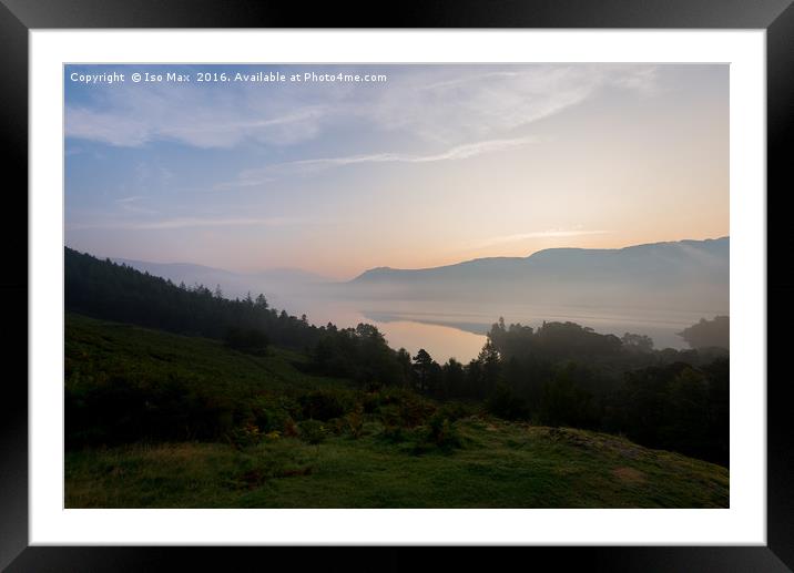 Derwent Water, Lake District Framed Mounted Print by The Tog