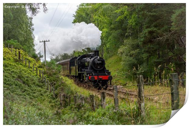 Strathspey Steam Railway, Aviemore, Scotland Print by The Tog