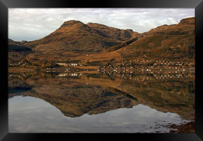 Autumn Colours and Reflections in Scotland Framed Print by Lynn Bolt