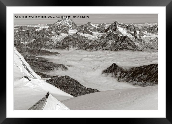 High in the Swiss Alps Framed Mounted Print by Colin Woods