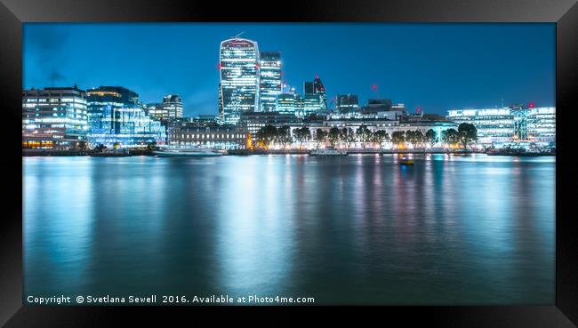 London Lights Framed Print by Svetlana Sewell