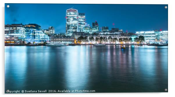 London Lights Acrylic by Svetlana Sewell