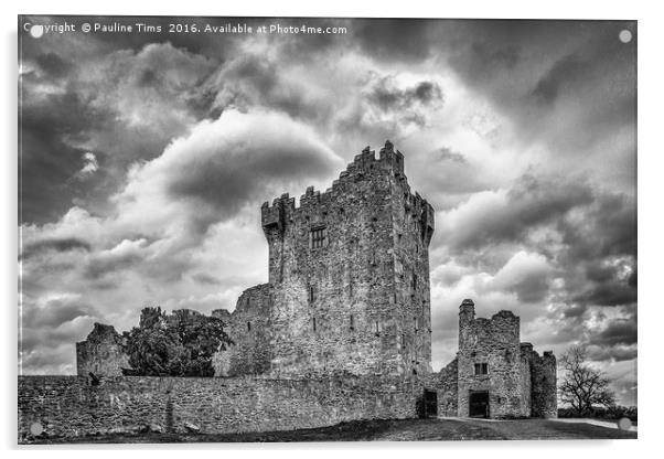Ross Castle, Co. Kerry, Ireland Acrylic by Pauline Tims