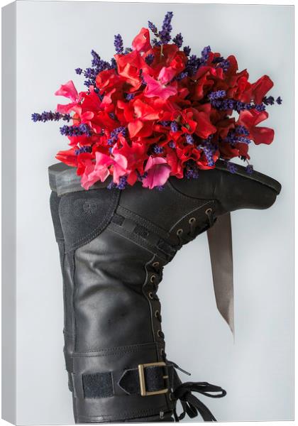 Flowerboots Canvas Print by Colin Allen