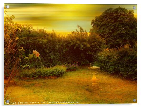 Susie's Garden. Acrylic by Heather Goodwin