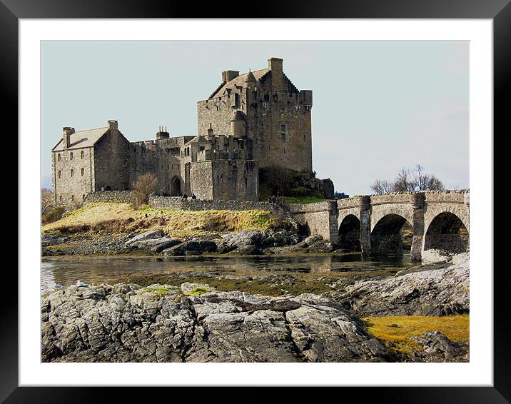 Eilean Donan Castle in Winter Framed Mounted Print by Jacqi Elmslie