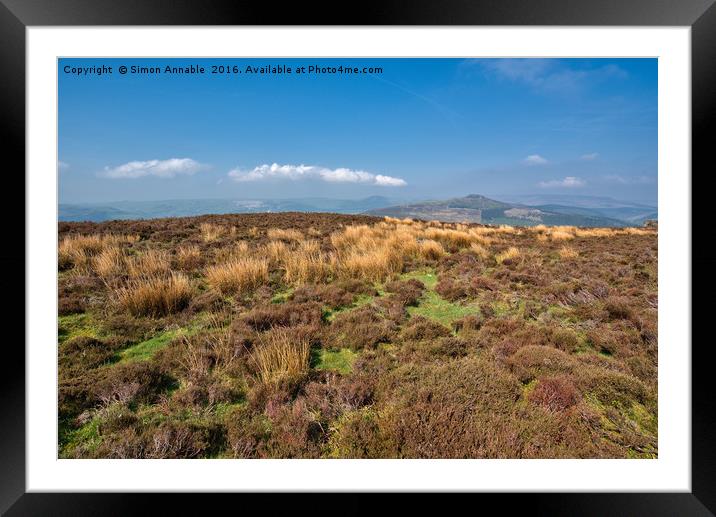 Derbyshire Peak District Framed Mounted Print by Simon Annable