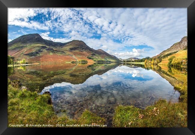 Buttermere in Autumn Framed Print by AMANDA AINSLEY