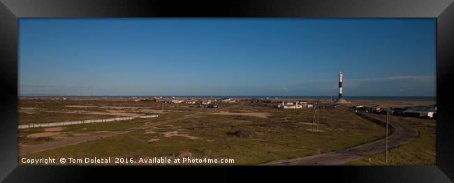 Dungeness panorama. Framed Print by Tom Dolezal