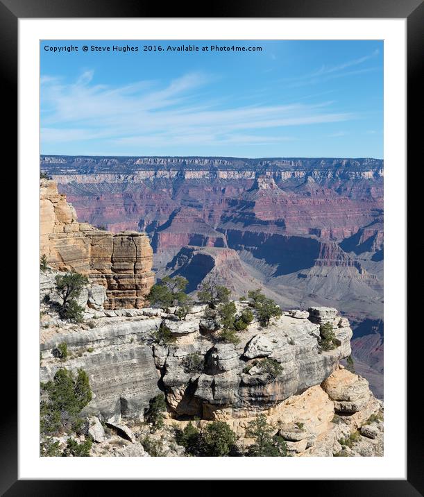 Views across the Grand Canyon Framed Mounted Print by Steve Hughes