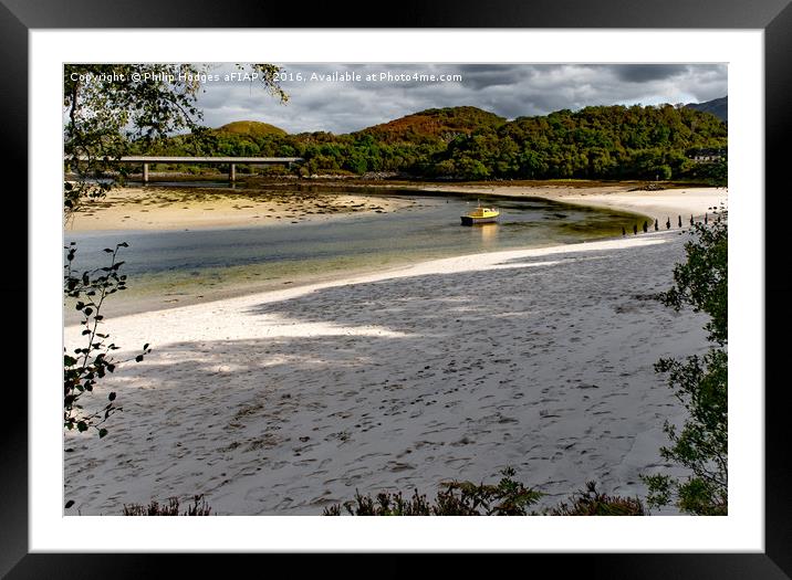 The Morar River Framed Mounted Print by Philip Hodges aFIAP ,