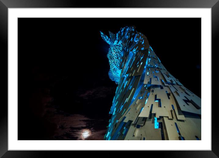 Moonstruck Kelpie Framed Mounted Print by Garry Quinn