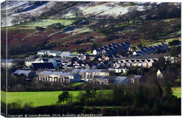 Former Coal Mining Village Of Wyndham South Wales Canvas Print by James Brunker