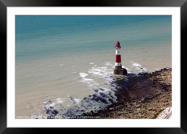 Beachy Head Lighthouse East Sussex Framed Mounted Print by James Brunker