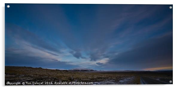 Icelandic sky Acrylic by Tom Dolezal