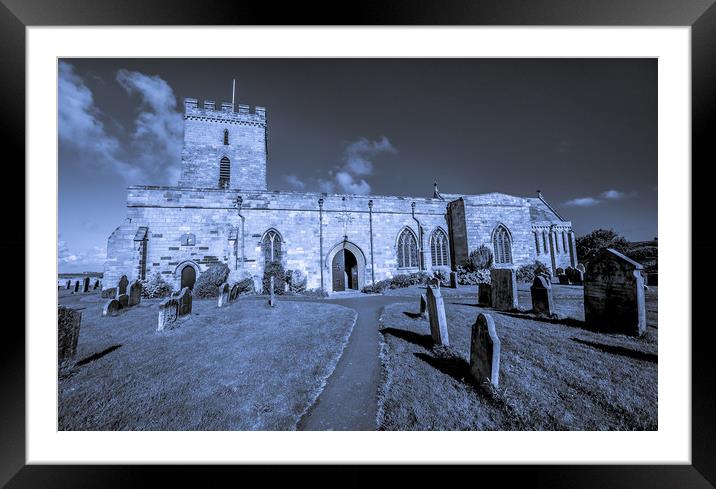 St. Aidans Church Bamburgh Framed Mounted Print by Naylor's Photography