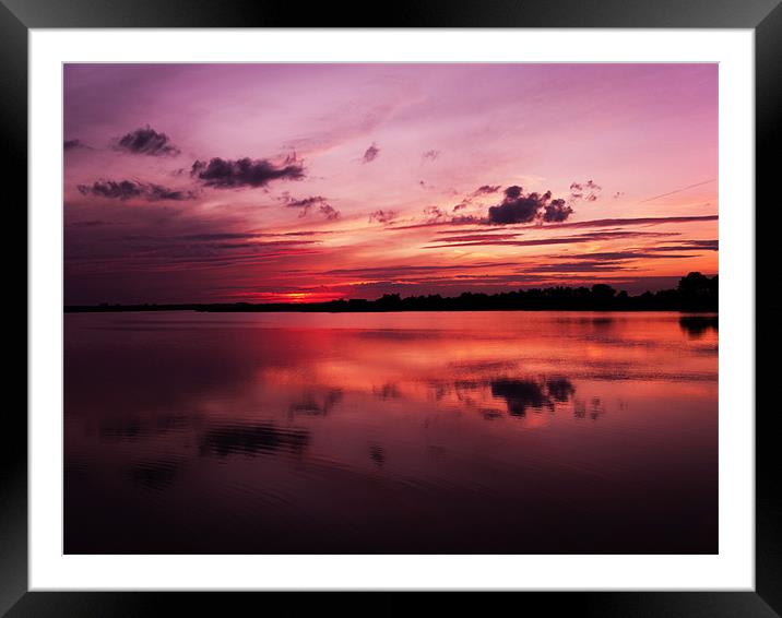 Norfolk Sunset Framed Mounted Print by Paul Macro