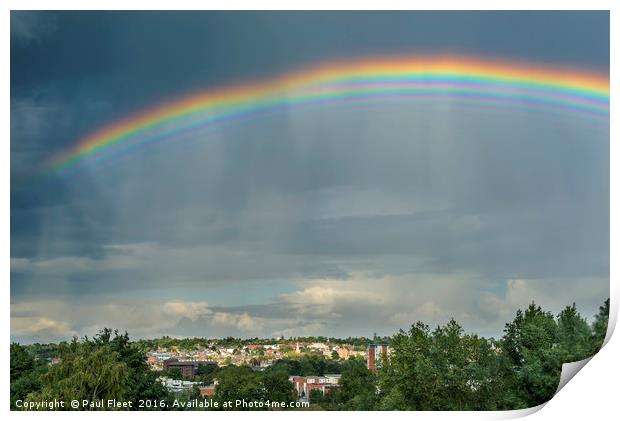Bizarre Multiple Rainbow Print by Paul Fleet
