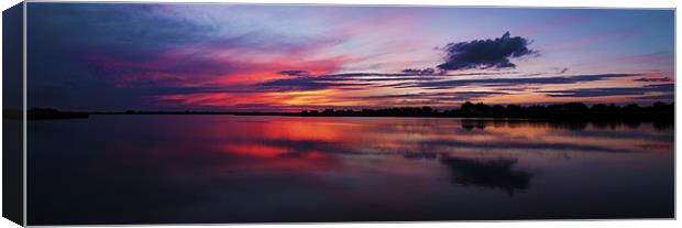 Sunset Panoramic Canvas Print by Paul Macro