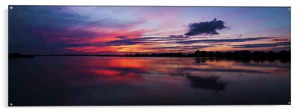 Sunset Panoramic Acrylic by Paul Macro