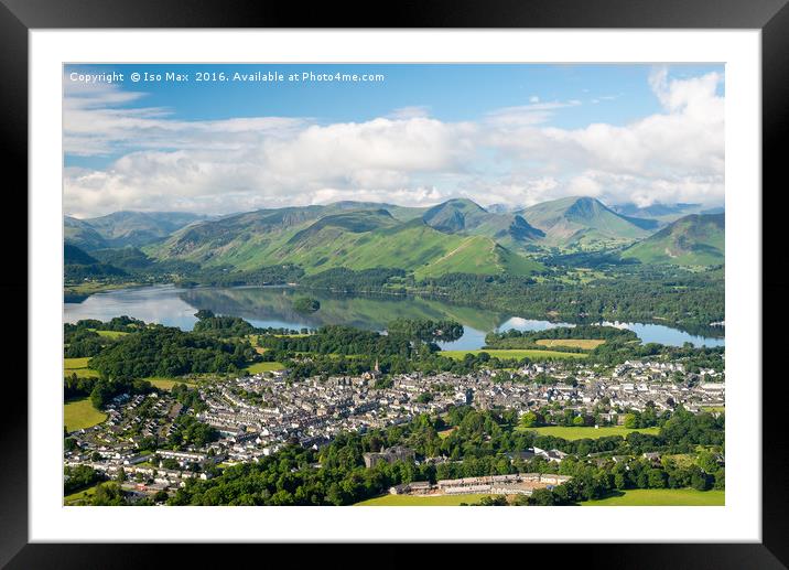 Latrigg Fell, Keswick, Lake District Framed Mounted Print by The Tog
