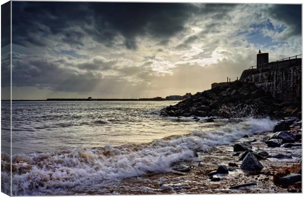 Breaking Light over Lyme                           Canvas Print by Darren Galpin