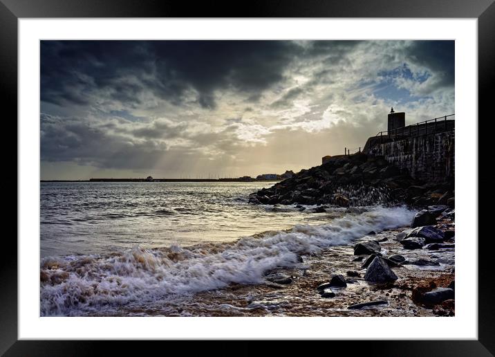 Breaking Light over Lyme                           Framed Mounted Print by Darren Galpin