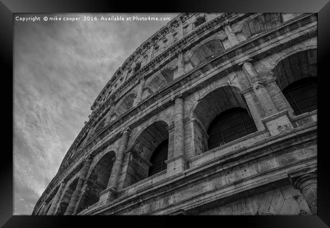 the Coliseum Rome Framed Print by mike cooper
