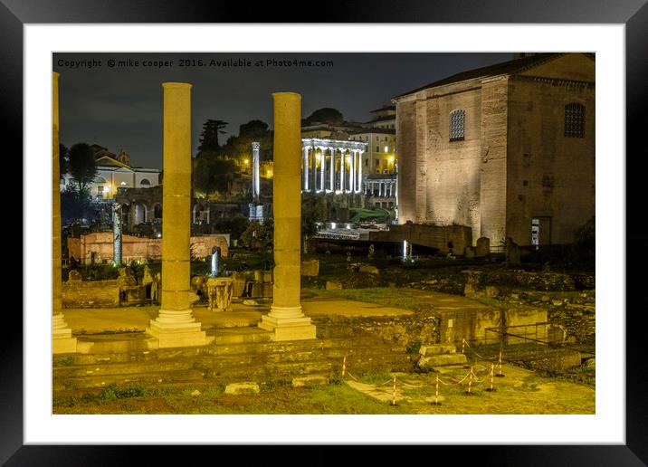 The Roman Forum Framed Mounted Print by mike cooper