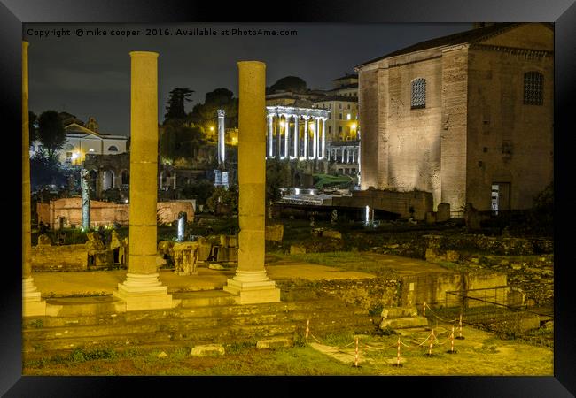 The Roman Forum Framed Print by mike cooper