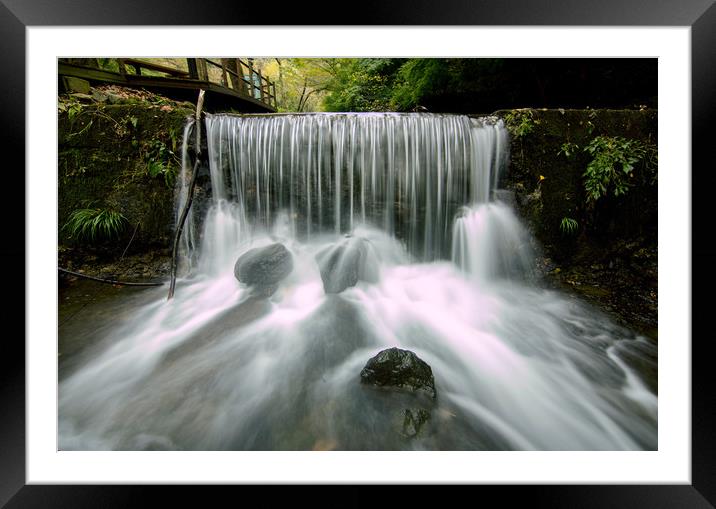 Waterfall of Nature Framed Mounted Print by Ambir Tolang
