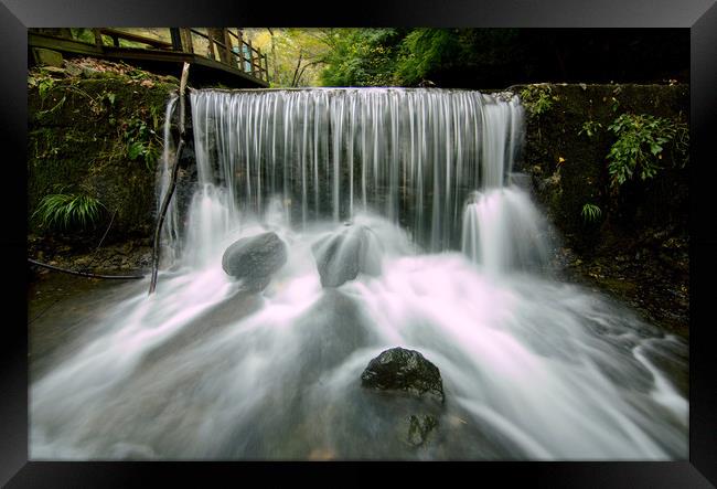 Waterfall of Nature Framed Print by Ambir Tolang