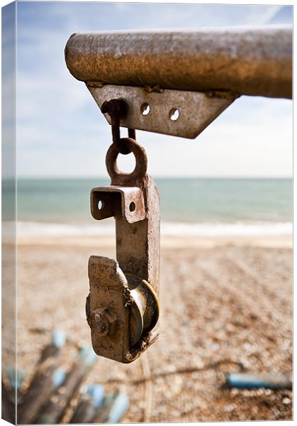 Pulley Canvas Print by Stephen Mole