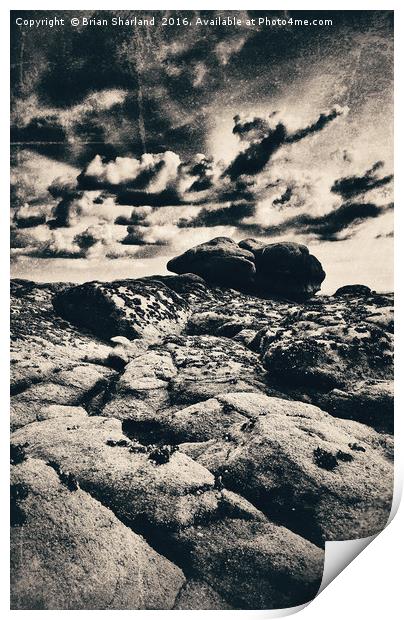 Low Tide At Beg Mael Print by Brian Sharland