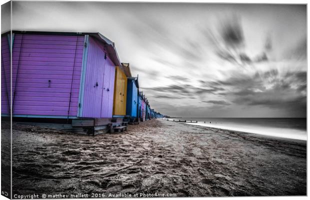 Autumn Winds At Walton On Naze Canvas Print by matthew  mallett