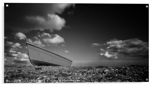 Stranded At Dunwich Beach! Acrylic by James Allen