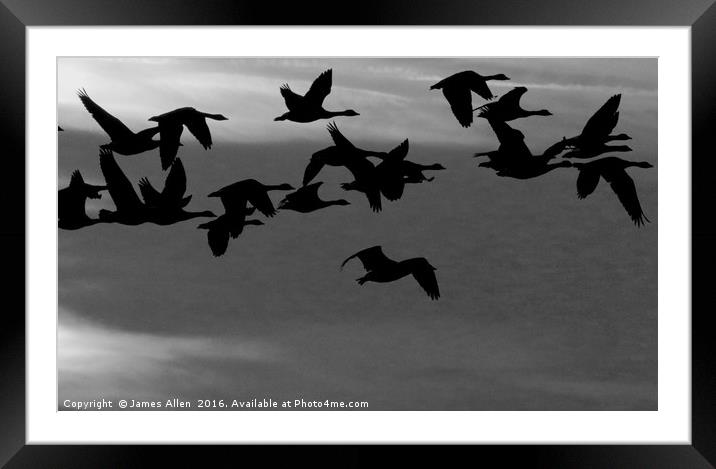 Fly Away With Me Framed Mounted Print by James Allen
