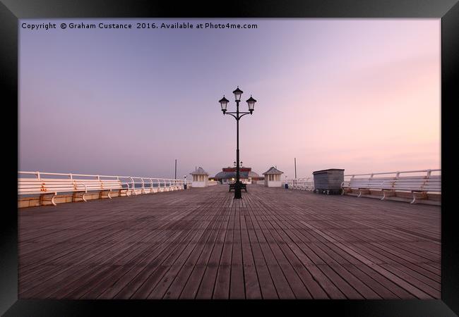 Cromer Pier Sunrise Framed Print by Graham Custance