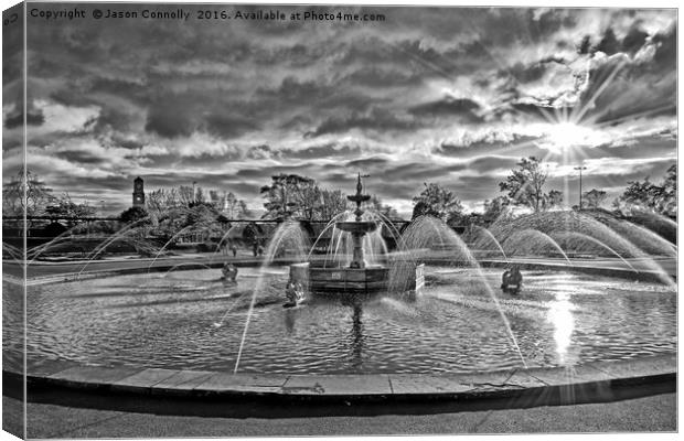 Stanley Park Fountains Canvas Print by Jason Connolly