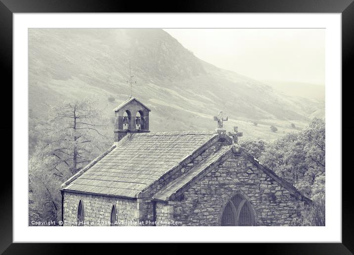 Buttermere St James Framed Mounted Print by Chris Harris