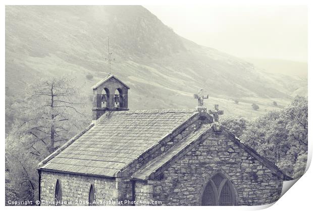 Buttermere St James Print by Chris Harris